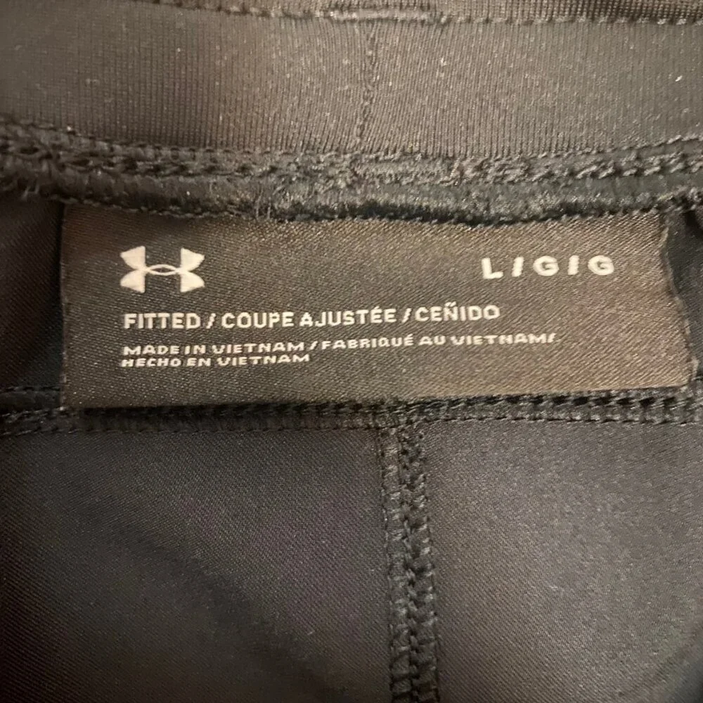 Under Armour Black Zip Pocket Joggers Men’s Size Large – Athletic Sweatpants - Picture 7 of 8
